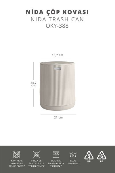 Okyanus Home Nida Bej Çöp Kovası