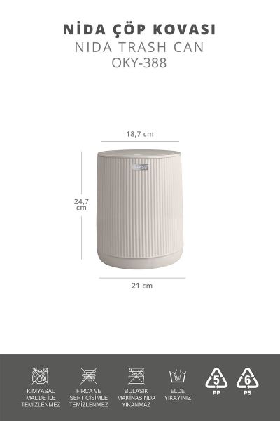 Okyanus Home Nida Bej Çöp Kovası