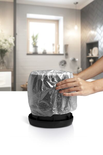 Okyanus Home Nida Siyah Çöp Kovası