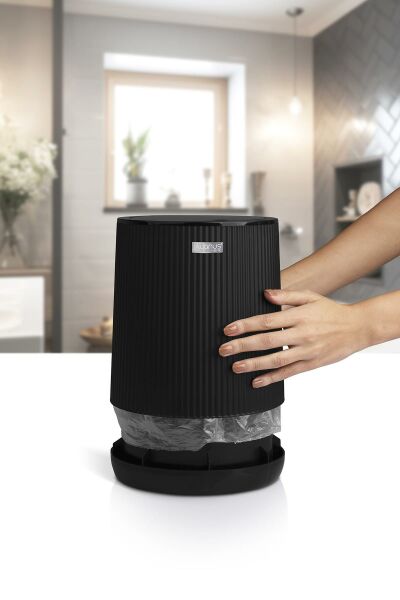 Okyanus Home Nida Siyah Çöp Kovası