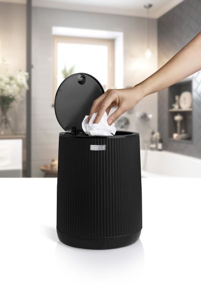 Okyanus Home Nida Siyah Çöp Kovası