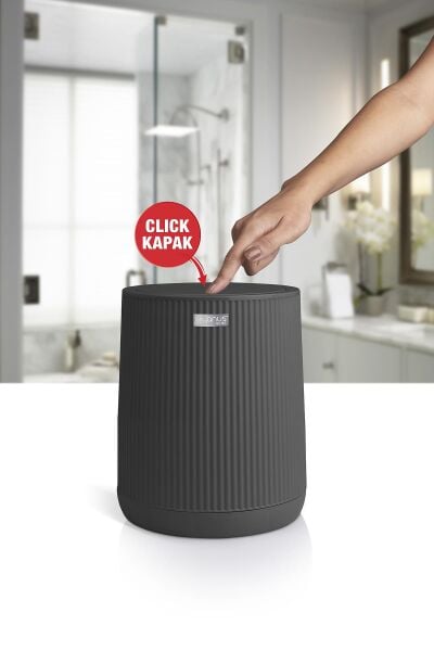 Okyanus Home Nida Antrasit Çöp Kovası