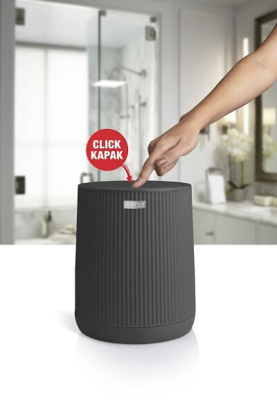Okyanus Home Nida Antrasit Çöp Kovası