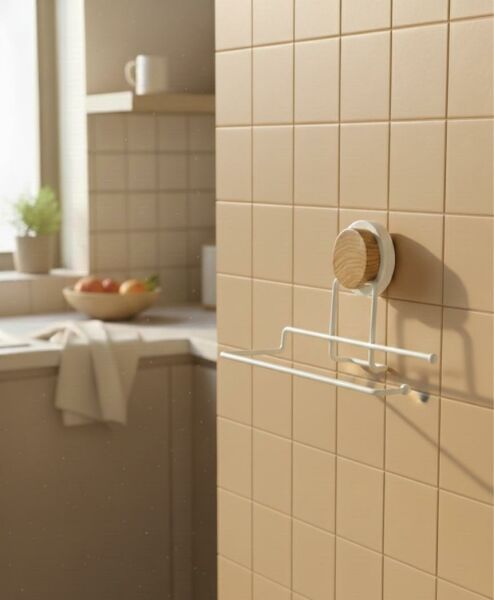 Okyanus Home Ahşap Desenli Magic Fix Sihirli Yapışkan Beyaz Kağıt Havluluk