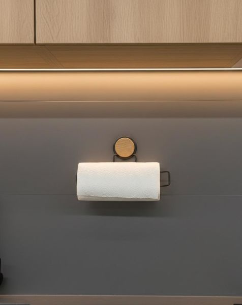 Okyanus Home Ahşap Desenli Magic Fix Sihirli Yapışkan Siyah Kağıt Havluluk