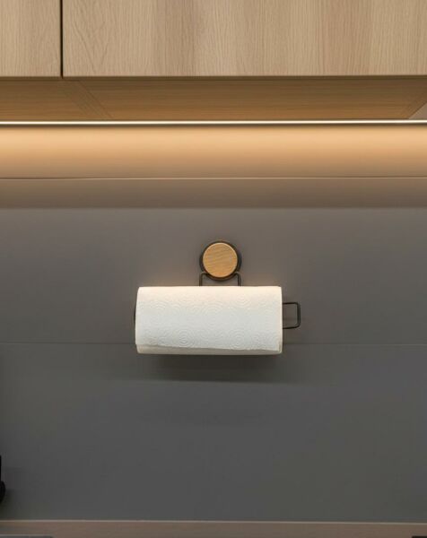 Okyanus Home Ahşap Desenli Magic Fix Sihirli Yapışkan Siyah Kağıt Havluluk