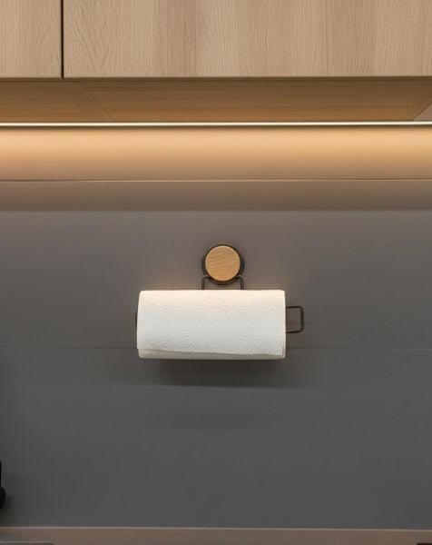 Okyanus Home Ahşap Desenli Magic Fix Sihirli Yapışkan Siyah Kağıt Havluluk