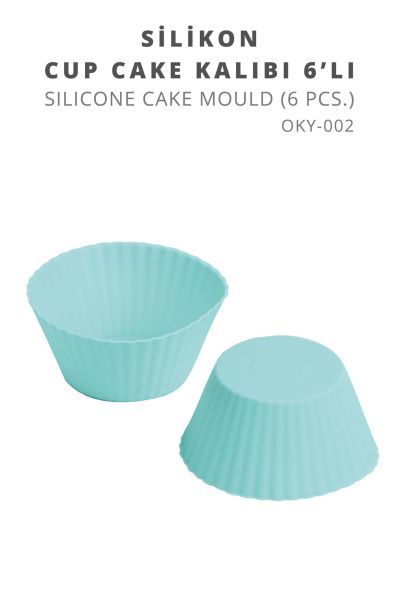 Okyanus Home 6'lı Silikon Cupcake Kalıbı