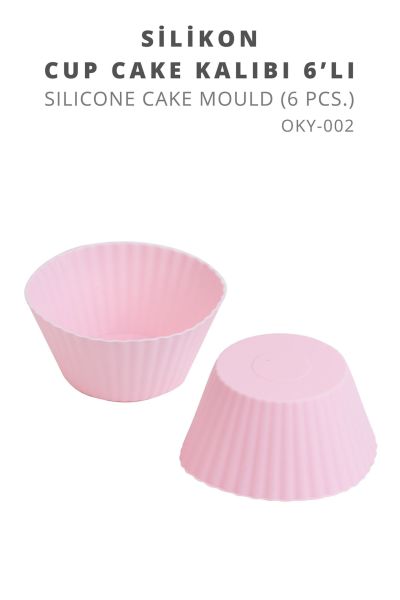 Okyanus Home 6'lı Silikon Cupcake Kalıbı