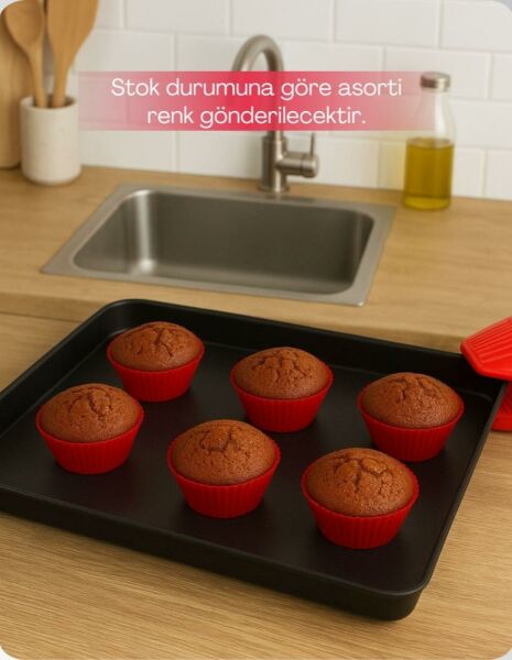 Okyanus Home 6'lı Silikon Cupcake Kalıbı