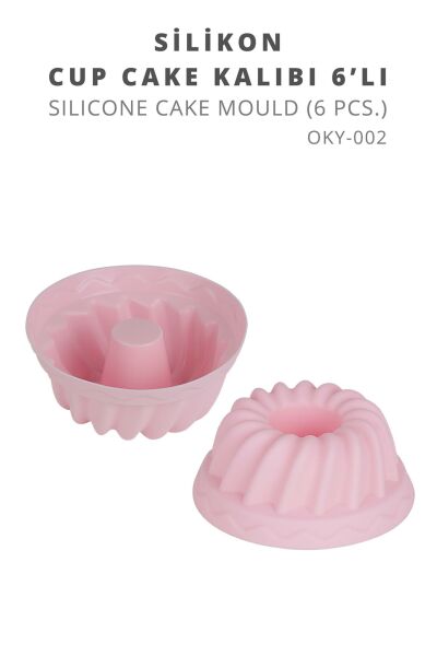 Okyanus Home 6'lı Silikon Cupcake Kalıbı