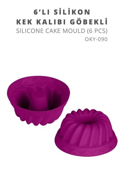 Okyanus Home 6'lı Silikon Cupcake Kalıbı