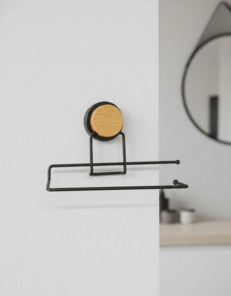 Okyanus Home Ahşap Desenli Magic Fix Sihirli Yapışkan Siyah Kağıt Havluluk