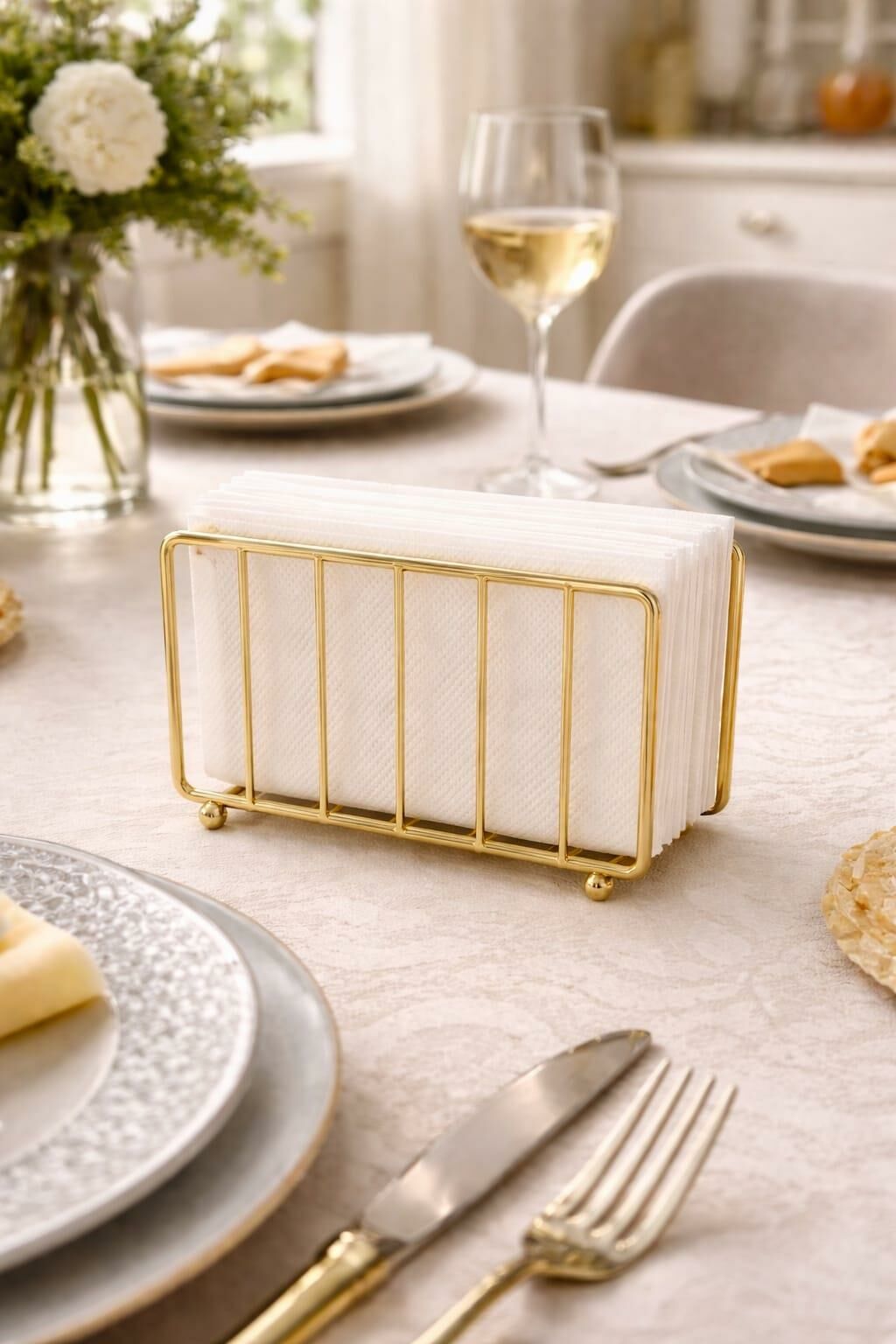 Okyanus Home Gold Serisi Ayaklı Peçetelik