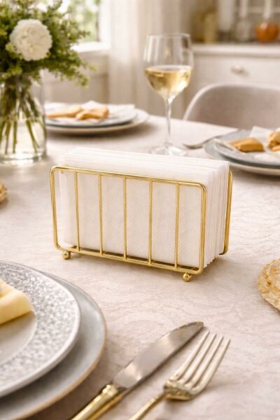 Okyanus Home Gold Serisi Ayaklı Peçetelik