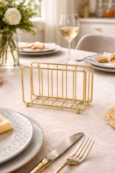 Okyanus Home Gold Serisi Ayaklı Peçetelik