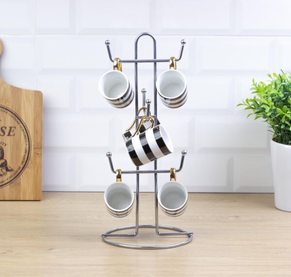 Okyanus Home Krom Kupa ve Fincan Askılığı