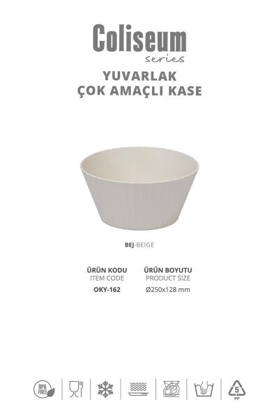 Okyanus Home Coliseum Beyaz Salata Kasesi