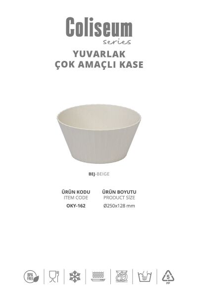 Okyanus Home Coliseum Beyaz Salata Kasesi