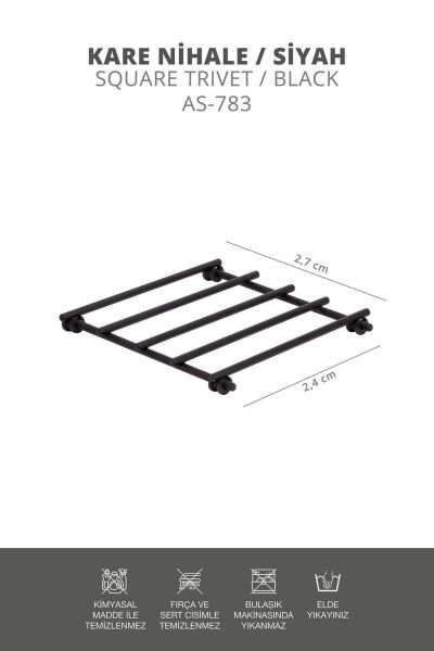 Okyanus Home Siyah Kare Nihale