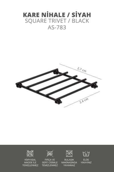 Okyanus Home Siyah Kare Nihale