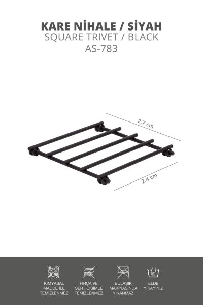 Okyanus Home Siyah Kare Nihale