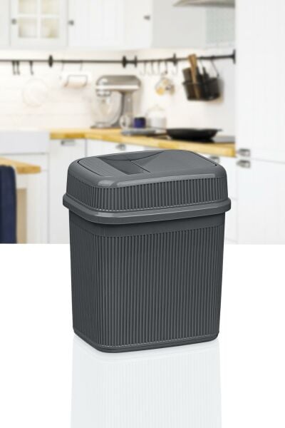 Okyanus Home Antrasit 5 lt Fitilli Çöp Kovası
