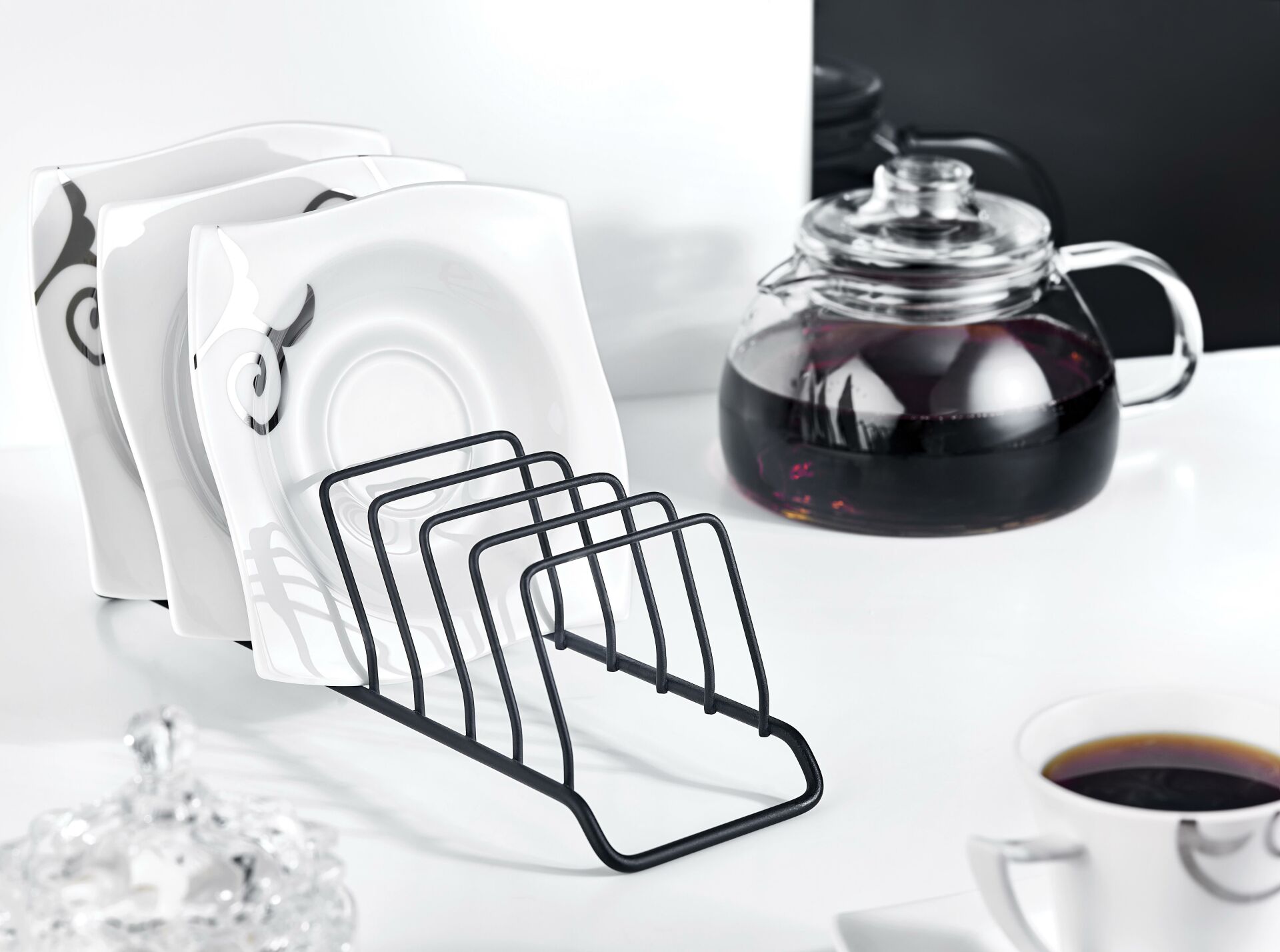 Okyanus Home Siyah 9 Bölmeli Tabaklık