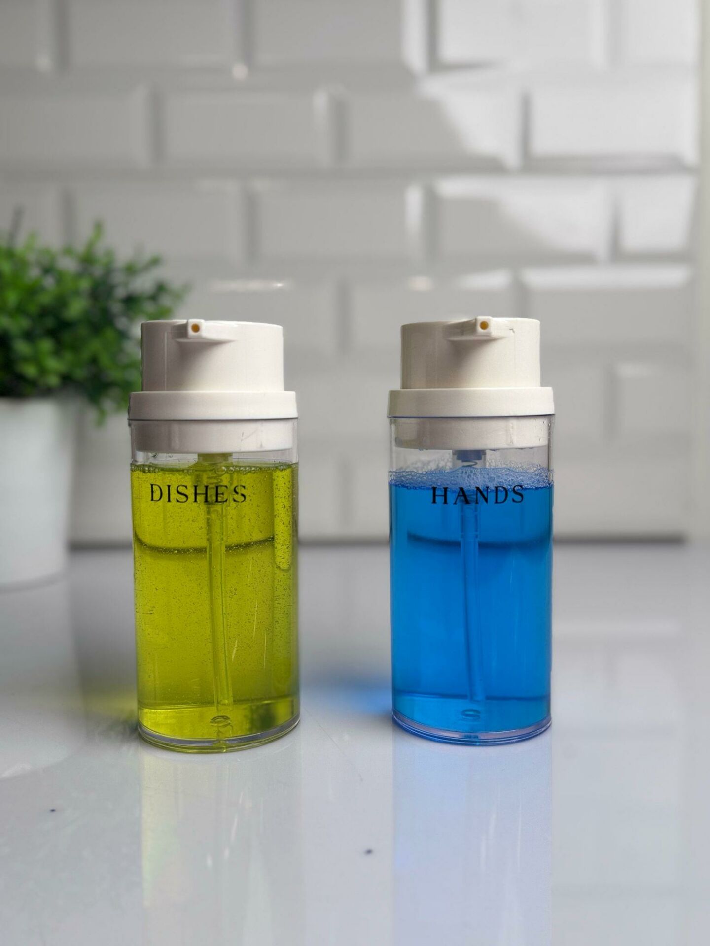 Okyanus Home Beyaz Deluxe Yuvarlak 2'li Şeffaf Sıvı Sabunluk