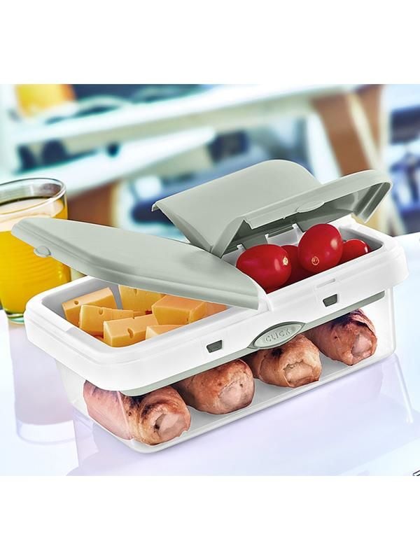 Okyanus Home Yeşil-Şeffaf 4 bölmeli Clickli Lunch Box