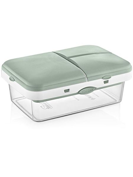 Okyanus Home Yeşil-Şeffaf 4 bölmeli Clickli Lunch Box