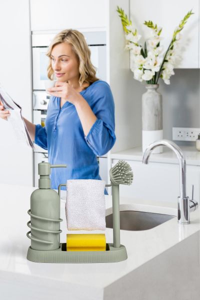 Okyanus Home Uno Lavabo Organizer - Yeşil