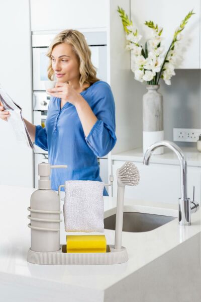 Okyanus Home Uno Lavabo Organizer - Bej