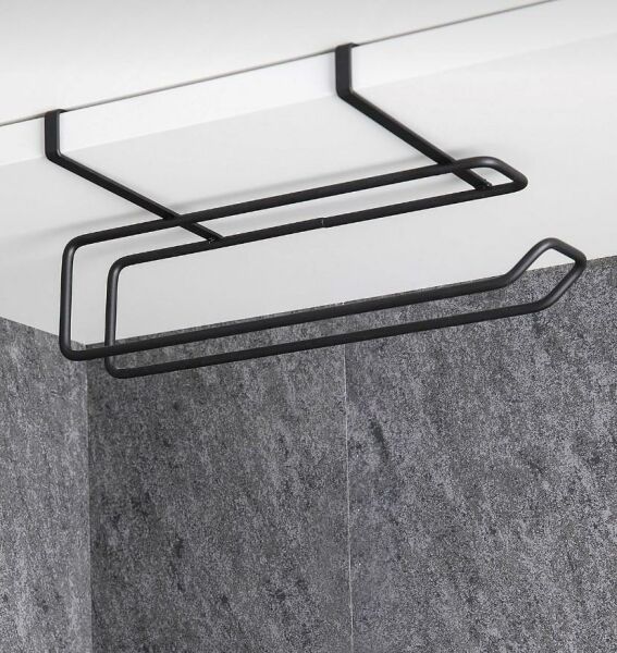 Okyanus Home Siyah Askılı Kağıt Havluluk