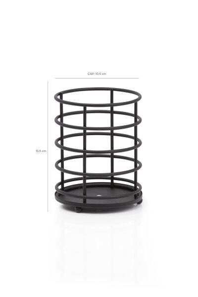 Okyanus Home Siyah Lux Helezon Kaşıklık