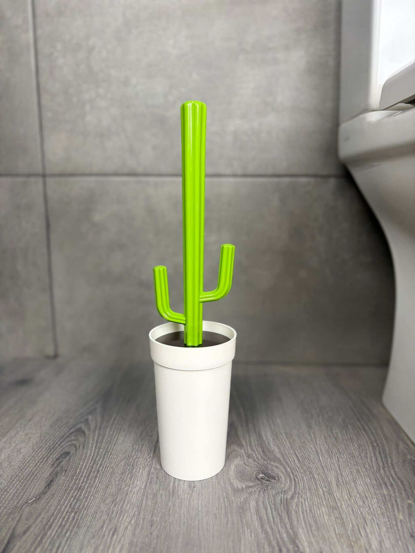 Okyanus Home Kaktüs WC Fırça Seti - Beyaz