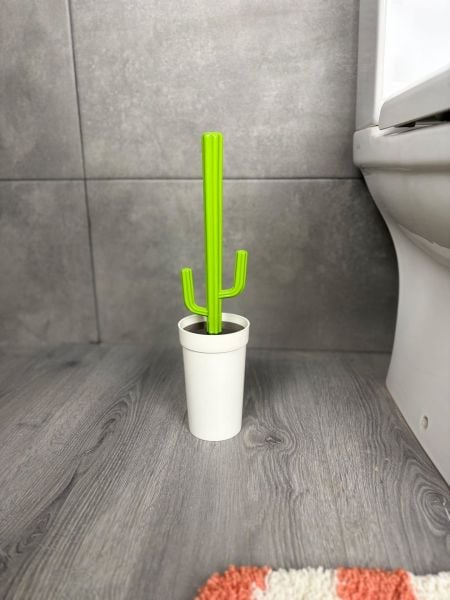 Okyanus Home Kaktüs WC Fırça Seti - Beyaz