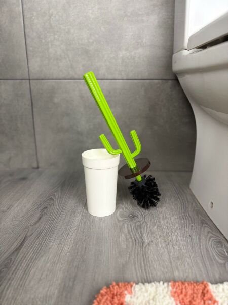 Okyanus Home Kaktüs WC Fırça Seti - Beyaz