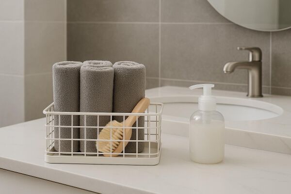 Okyanus Home Dikdörtgen Beyaz Metal Organizer Sepet Mini 13,5x23 Cm