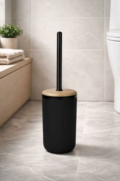 Okyanus Home Linea Due Siyah WC Fırçalık