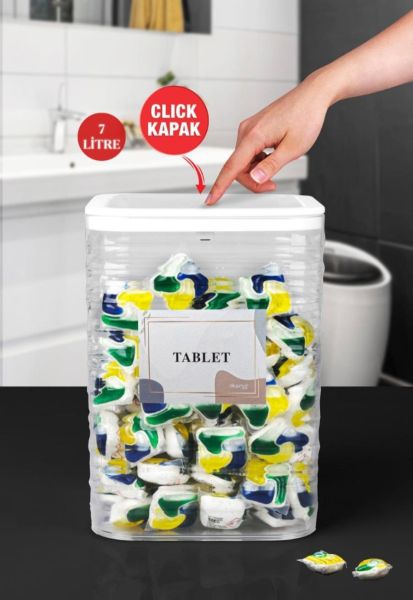 Okyanus Home Luna Şeffaf Deterjan-Tablet Kutusu 1 Adet