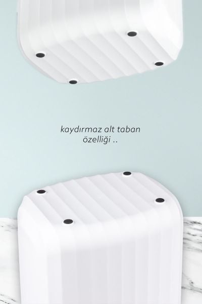 Okyanus Home Hareket Sensörlü 12lt Kırık Beyaz Çöp Kovası