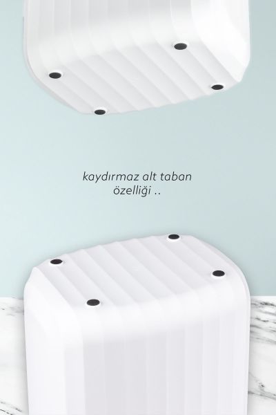 Okyanus Home Hareket Sensörlü 12lt Kırık Beyaz Çöp Kovası