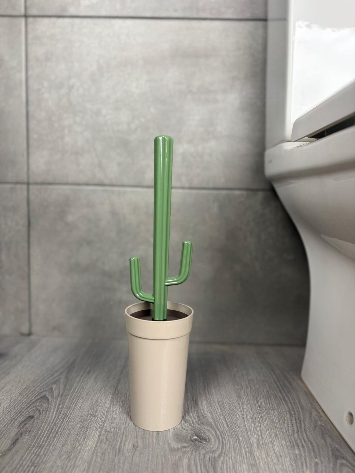 Okyanus Home Kaktüs WC Fırça Seti - Taş