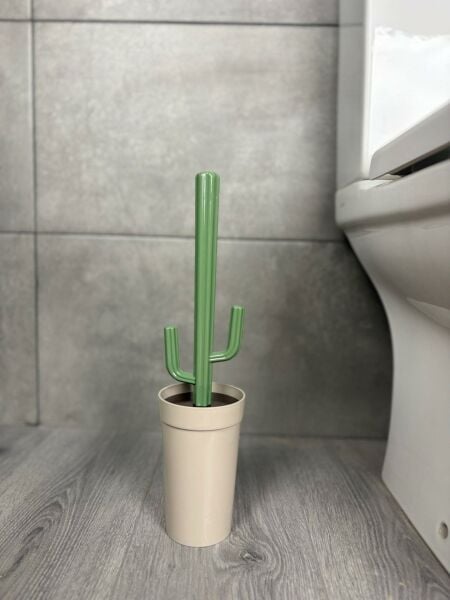 Okyanus Home Kaktüs WC Fırça Seti - Taş