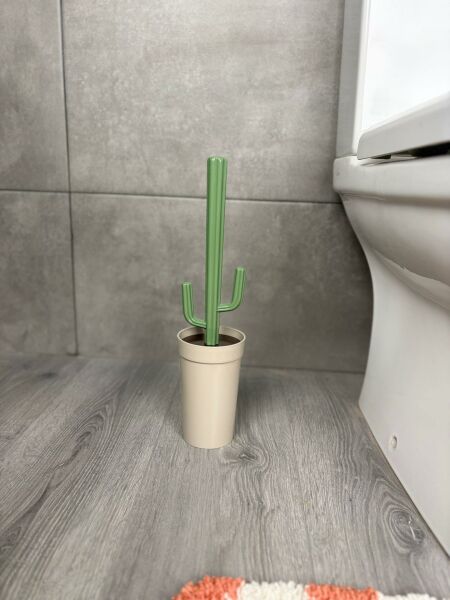 Okyanus Home Kaktüs WC Fırça Seti - Taş