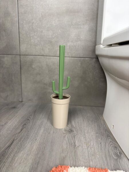 Okyanus Home Kaktüs WC Fırça Seti - Taş