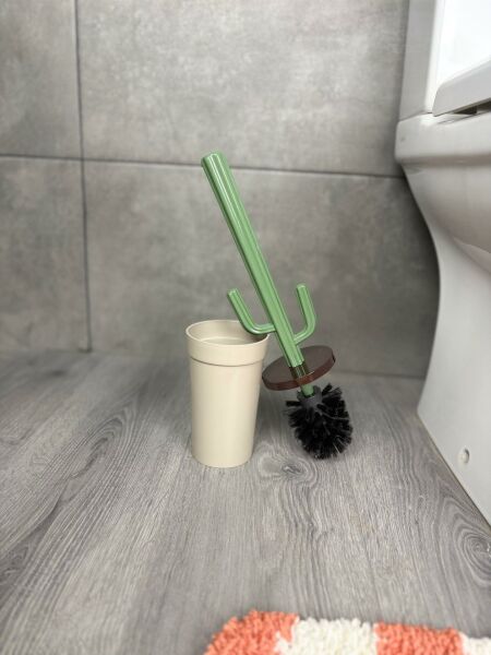 Okyanus Home Kaktüs WC Fırça Seti - Taş