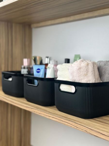 Okyanus Home Linea Smart Box Siyah 3'lü Set 2400 Ml
