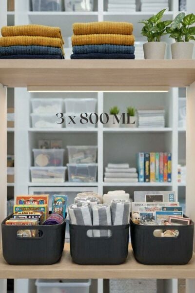 Okyanus Home Linea Smart Box Antrasit 3'lü Set 2400 Ml